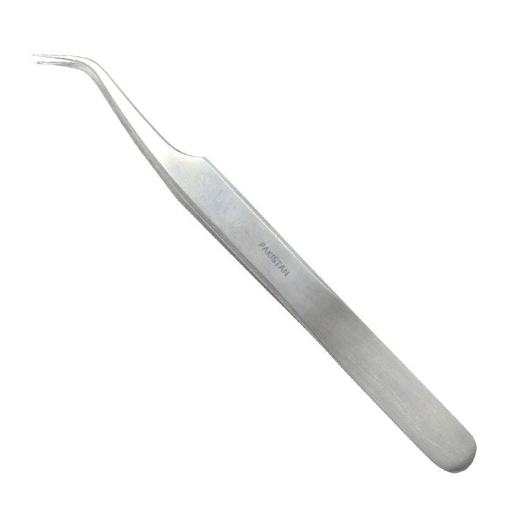 Picture of Bdeals 12233 Steel Ingrown Hair Fine Tip Curve Style Pointy End Precision Tweezer