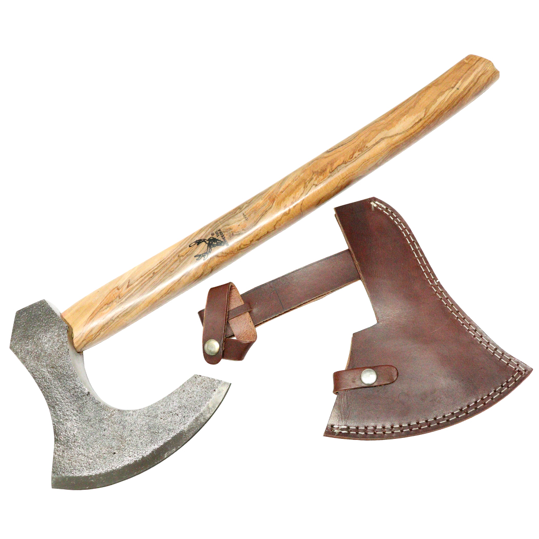 13694 19 in. Custom Handmade forged Blade Throwing Axe - Hatchet Wood Handle