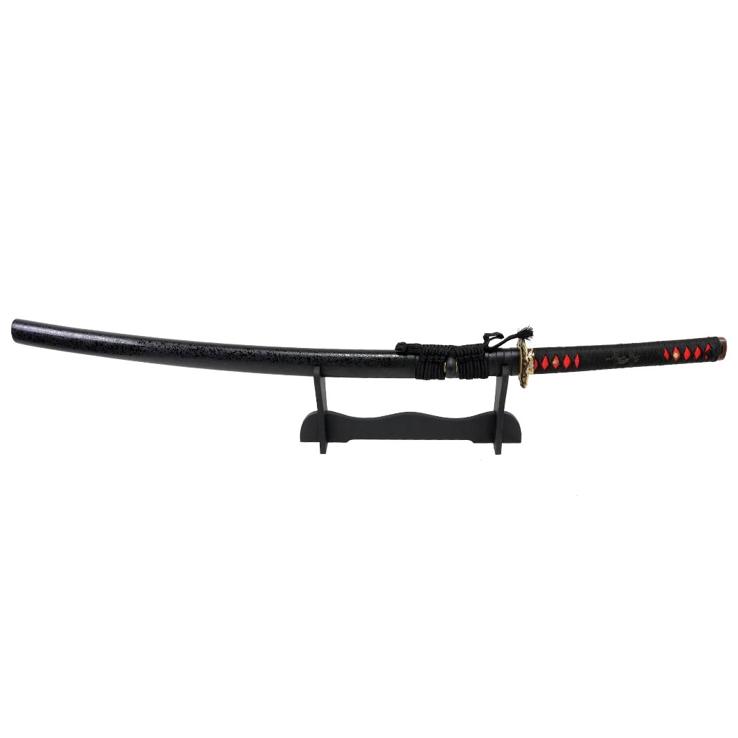 13476 41 in. Collectible Handmade Samurai Katana Sword - Red & Black