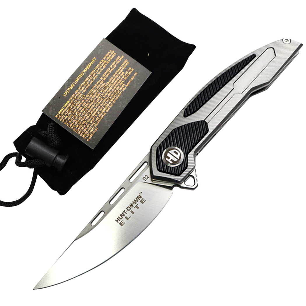 MS29 8 in. Stain Finished Blade Ball Bearing Folding Knife - G10 Handle with Box