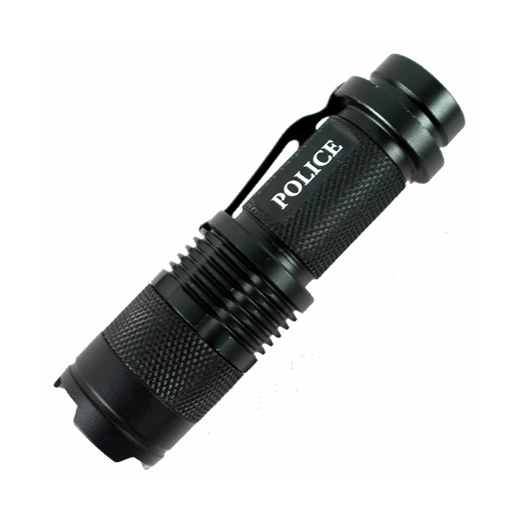 FL8861 350 Lumens High Powered Tactical Super Bright Outdoor Black Mini Flashlight
