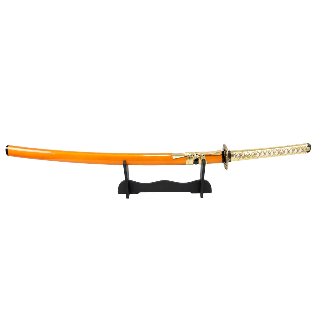 13472 41 in. Collectible Handmade Samurai Katana Sword - Yellow & Orange