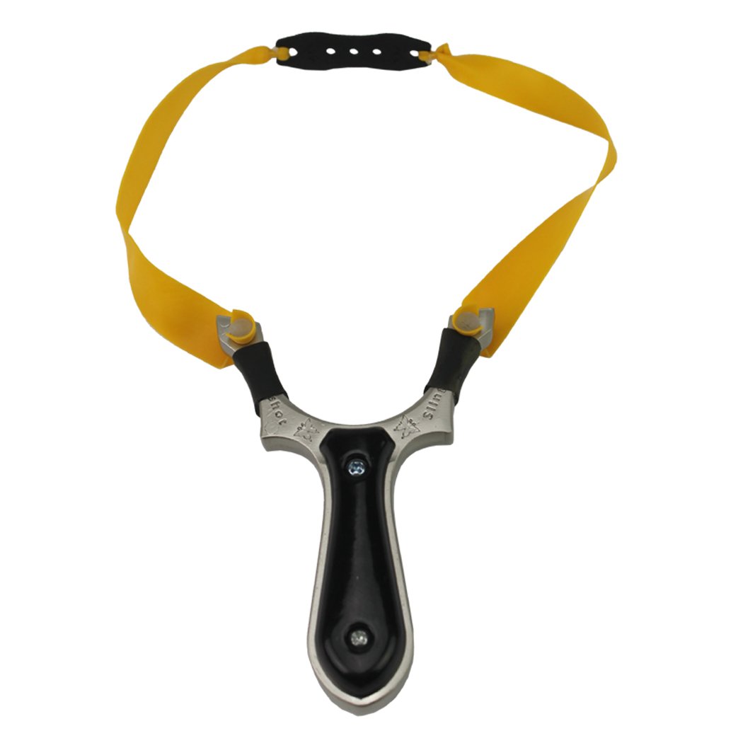 Picture of Defender 14378 Professional High Velocity Powerful Catapult Hunting Slingshot - Black
