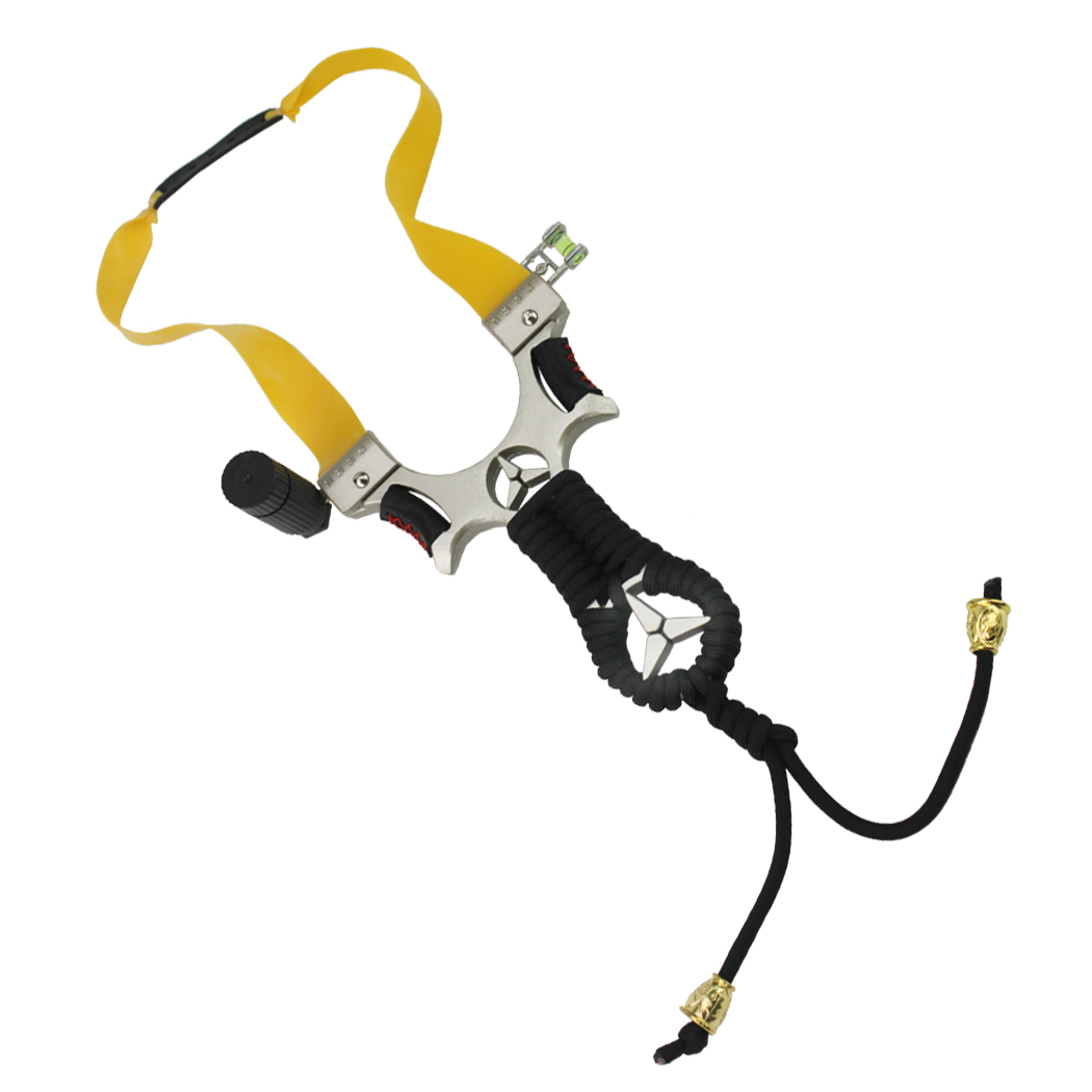 Picture of Defender 14382 Professional Outdoor Laser Hunting Catapult Slingshot with Black Wrap Handle