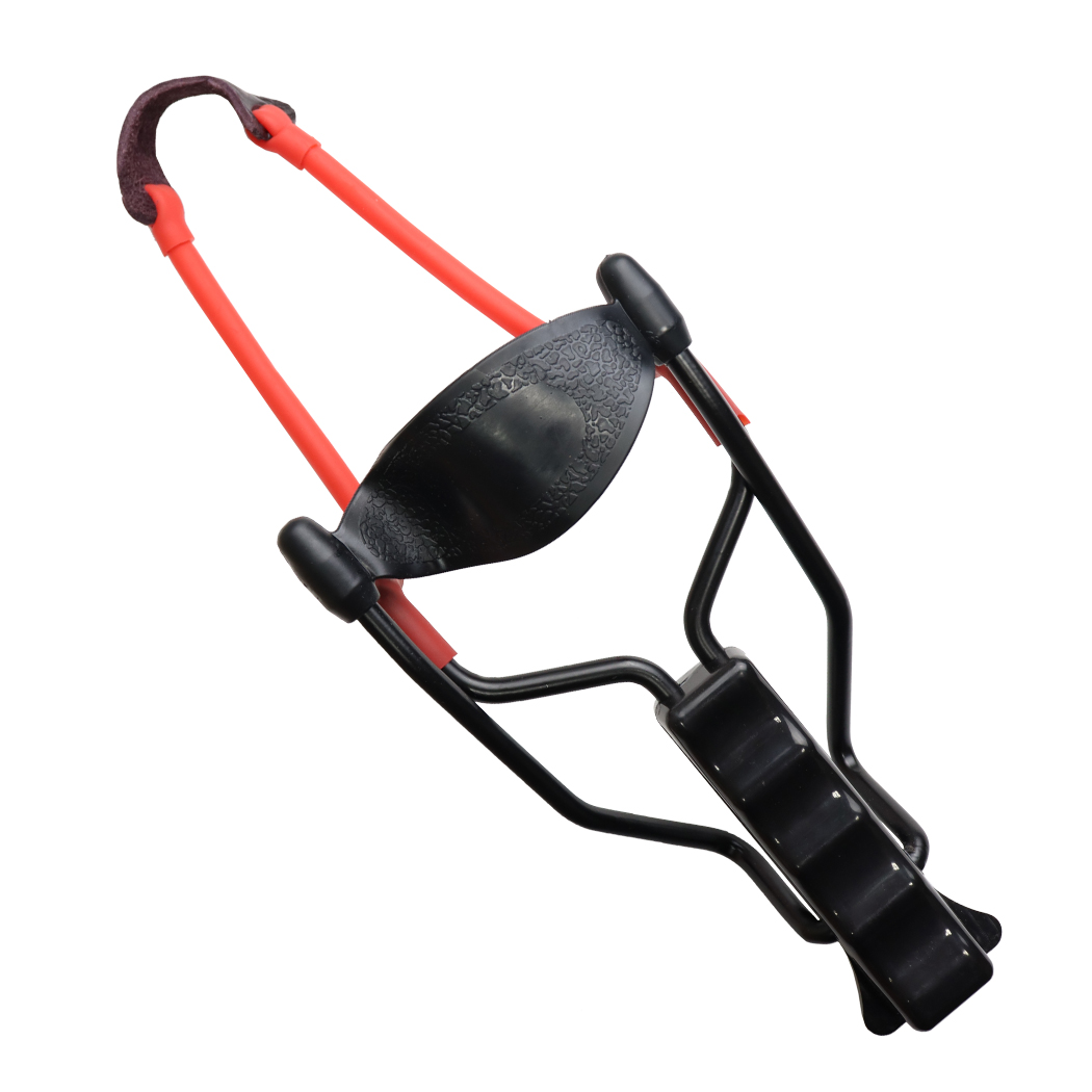 Picture of Defender 14383 Folding Wrist Hunting Slingshot Powerful Catapult Shooting - Black