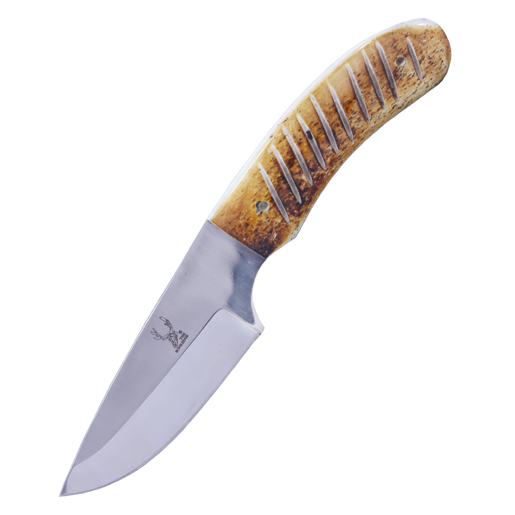 14437 6 in. Full Tang Bone Handle Hand Made Skinner Hunting Knife with Sheath
