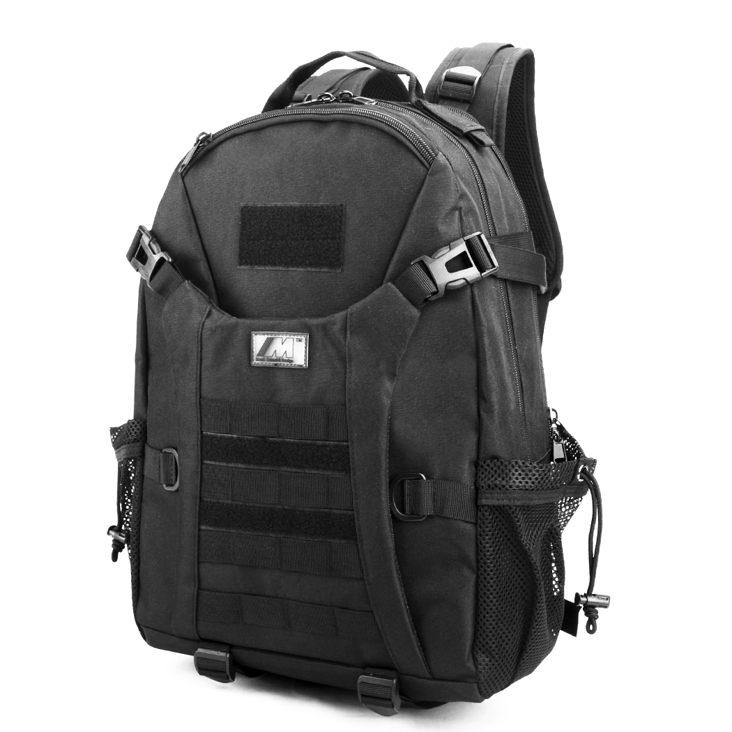 BL074-BK 30 L Tactical Military Assault Outdoor Hiking Camping Hunting Molle Bag Backpack - Black Color