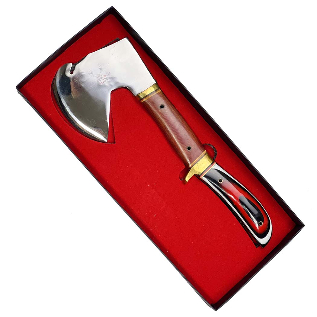 14133 12 in. Stainless Steel Blade Mini Hunting Axe Resin Handle with Sheath