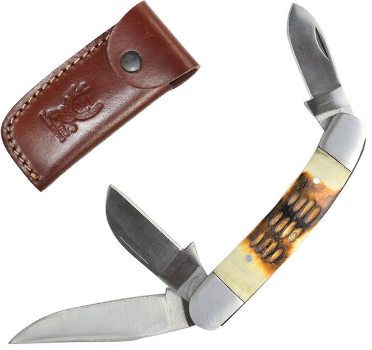 9236 8 in. Hand Made Bone Handle Folding Knife