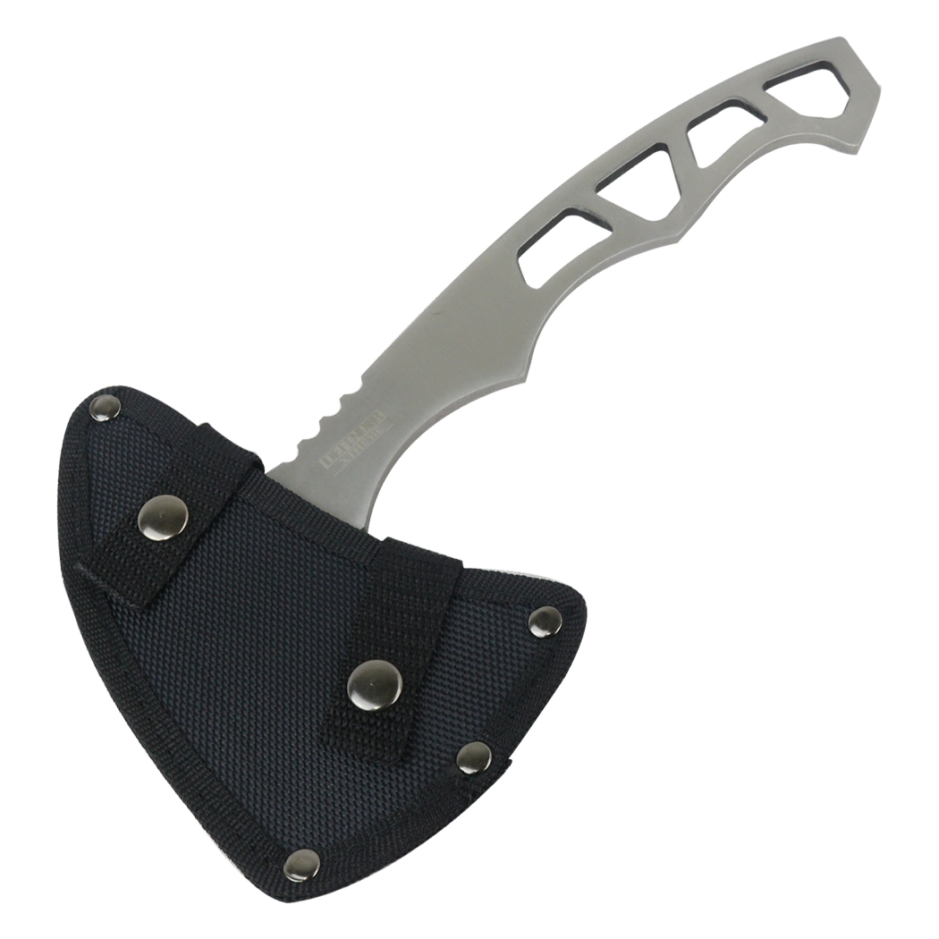 13486 10 in. Full Tang Stainless Steel Hiking Axe - 3CR13 with Sheath
