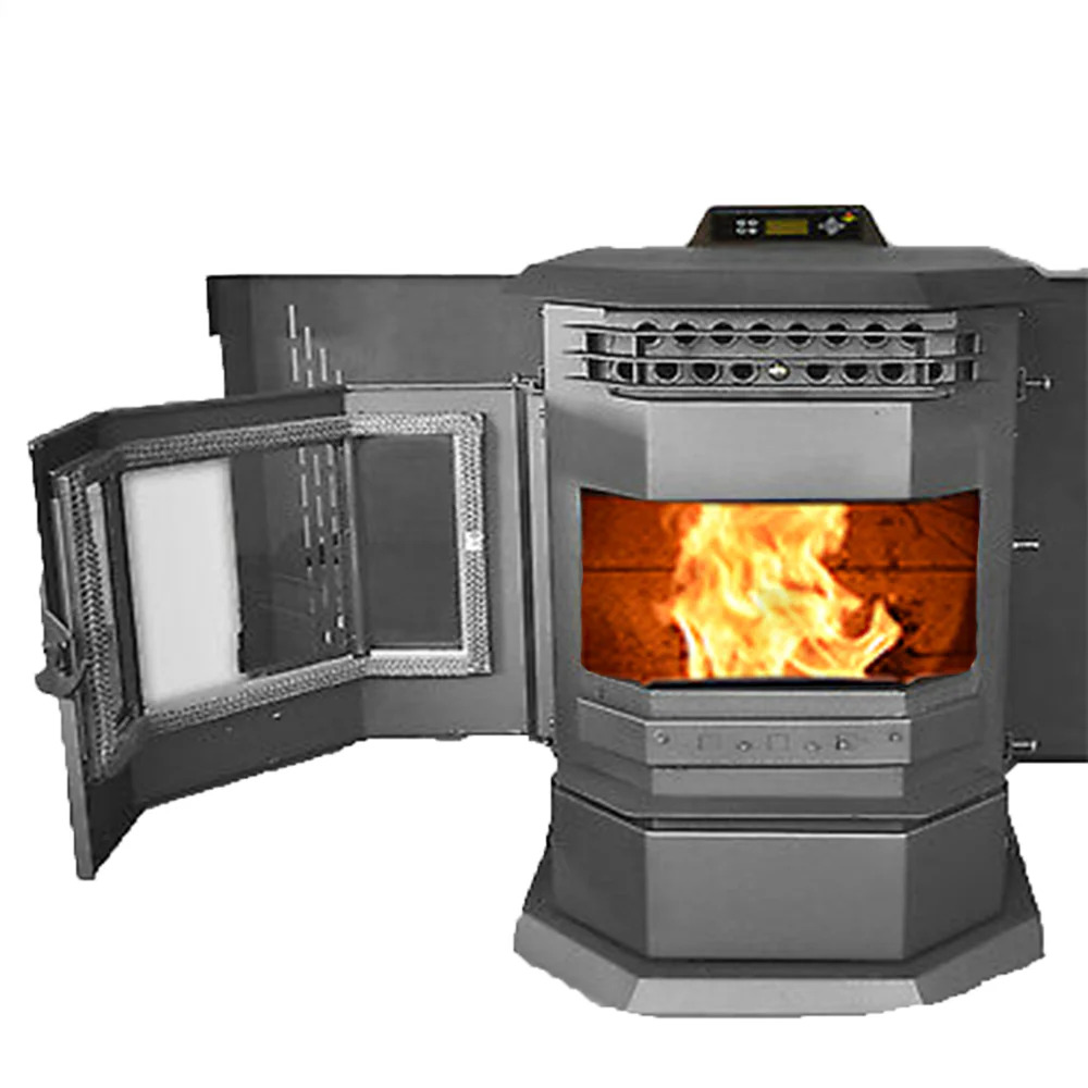 Picture of Comfortbilt HP22SS Black Pellet Stove with 55 lbs Hopper Capacity - Black