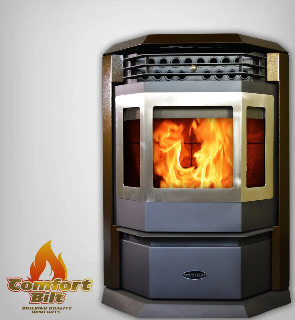 Picture of Comfortbilt HP22SS Brown Pellet Stove with 55 lbs Hopper Capacity - Brown