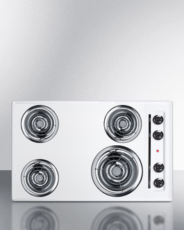 Picture of Summit Appliance WEL05 30 in. 220V Electric Cooktop - White Porcelain