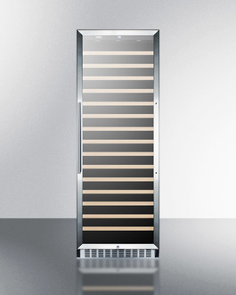 SWC1926 24 in. Freestanding Wine Cooler with Glass Door, Black - 171 Bottle -  Summit Appliance