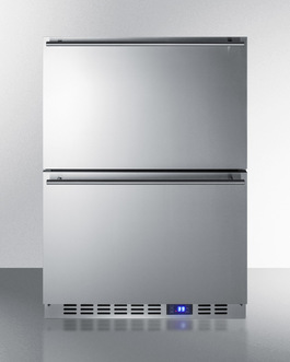Picture of Summit Appliance SPR627OS2D Outdoor Drawer Refrigerator for Built-In Residential or Commercial Use&#44; Stainless Steel