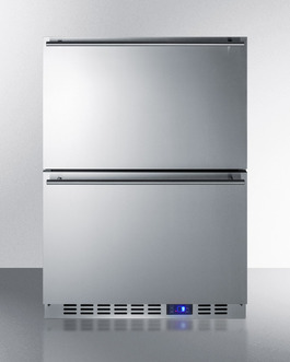 SCFF532D 24 in. Freestanding Drawer Counter Depth Freezer, Stainless Steel -  Summit Appliance