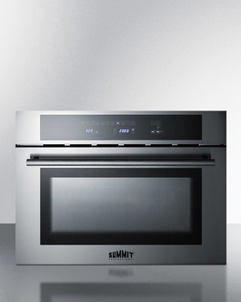 Picture of Summit Appliance CMV24 24 in. 1.34 cu. ft. Total Capacity Electric Single Wall Oven&#44; Stainless Steel