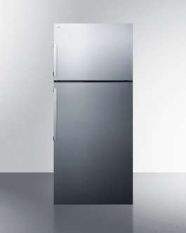Picture of Summit Appliance FF1511SS 28 in. Freestanding Counter Depth Top Freezer Refrigerator&#44; Platinum