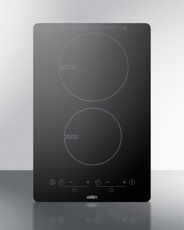 Picture of Summit Appliance SINC2B120 14 in. 120V Electric Smoothtop Cooktop&#44; Black - 7 Piece