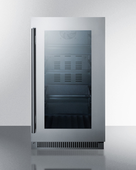 CL181WBVCSS 18 in. Built-in Beverage Center with Seamless Trimmed Glass Door, Stainless Steel -  Summit Appliance