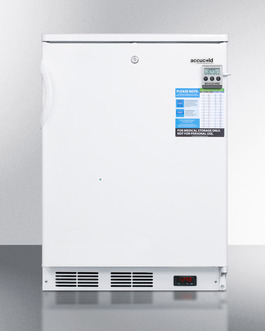 Picture of Accucold VLT650 Counter Height Laboratory Freezer - Capable of -35 deg C Operation - White