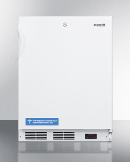 Picture of Accucold VT65MLADA 24 in. ADA Height -25 deg C Manual Defrost All-Freezer with Lock - White
