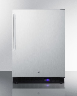 SPFF51OSSSHVIM 24 in. Outdoor Frost Free All Freezer with Installed Icemaker, Stainless Steel -  Summit