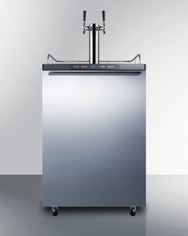 Picture of Summit SBC635M7SSHHTWIN 5.6 cu. ft. Freestanding Commercial Beer Dispenser&#44; Stainless Steel