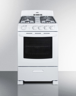 Picture of Summit RG244WS 24 in. Wide Sealed Burner Gas Range&#44; White - Replaces RG244W