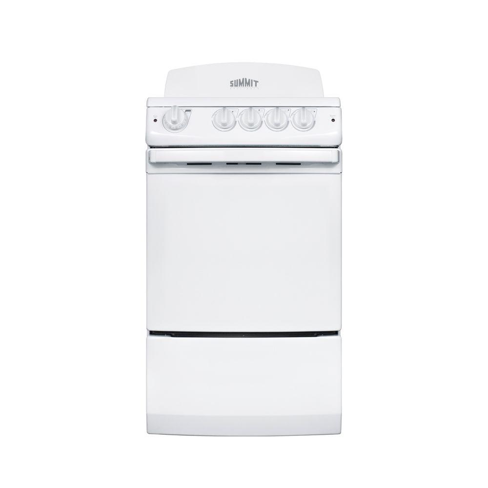 Picture of Summit RE203W 20 in. Wide Electric Range&#44; White with Coil Elements - Replaces RE201W