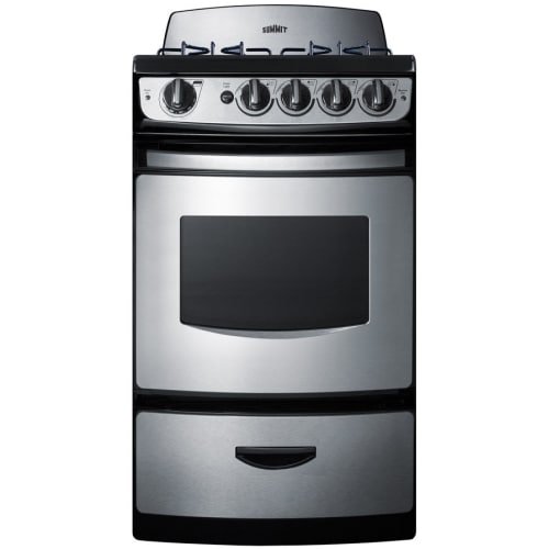 Picture of Summit PRO201SS 20 in. Wide Sealed Burner Gas Range&#44; Stainless Steel - Replaces PRO200SS