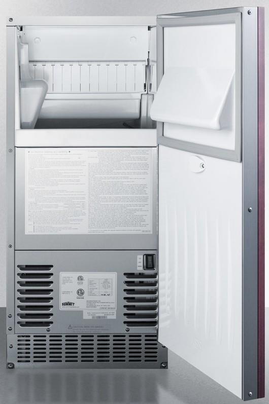 Picture of Summit Appliance BIM68OSPUMPIF 62 lbs Clear Outdoor & Indoor Icemaker - 15 in.