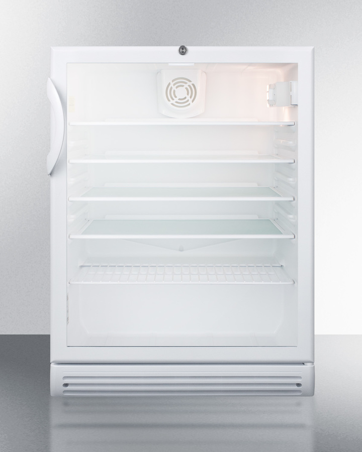 Picture of Summit Appliance SCR600GLBIADA 24 x 32.0 in. ADA Compliant Wide Built-in Beverage Center Refrigerator&#44; White