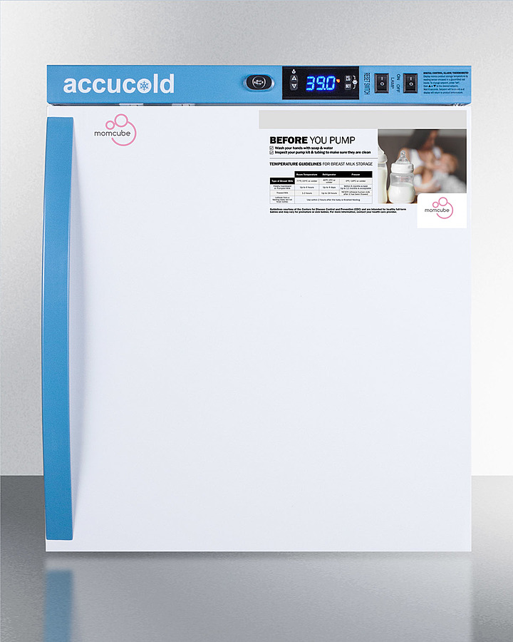 Picture of Summit Appliance MLRS1MC 1 cu. ft. Countertop Momcube Breast Milk Refrigerator&#44; White