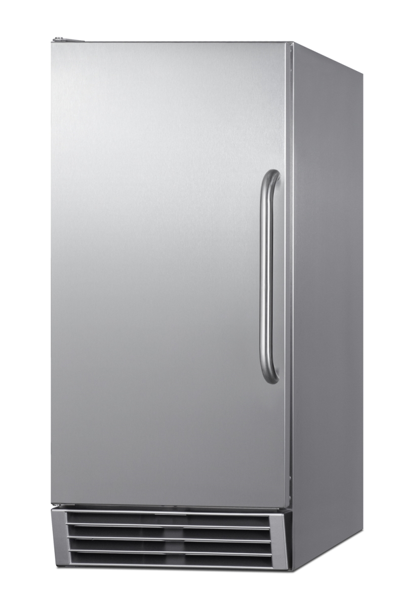 Picture of Summit BIM47OS 50 lbs Built-In Outdoor Clear Icemaker&#44; Stainless Steel - 33 in.