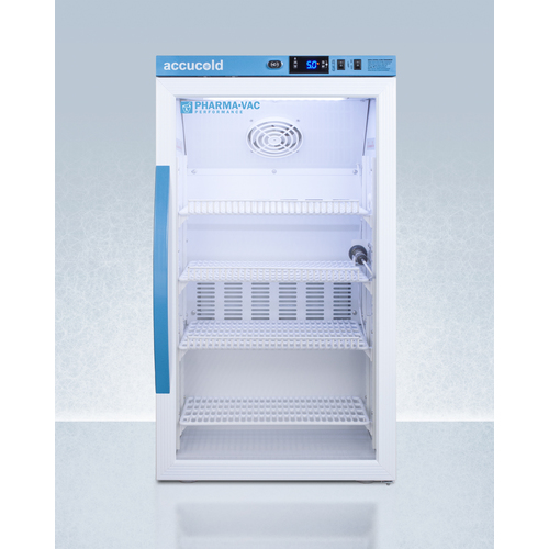 ARG3PV 34 x 18.5 x 19 in. 3 cu ft. Pharma-Vac Performance Series All-Refrigerator with Glass Door, White -  Summit Appliance