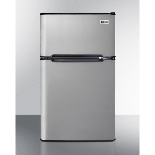 CP34BSS 33.38 x 19 x 19.75 in. Compact Energy Star Listed 2-Door Refrigerator-Freezer, Stainless Steel -  Summit Appliance