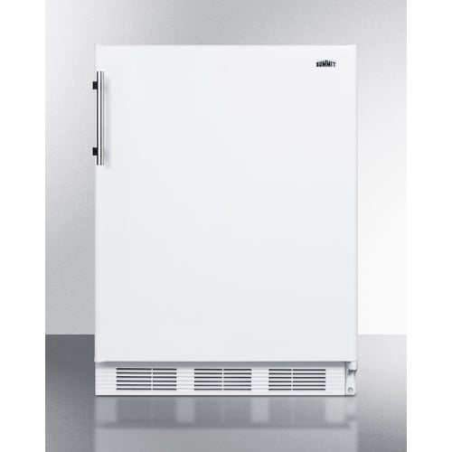 CT661WBIADA 32.38 x 23.63 x 23 in. ADA Compliant Built-In Undercounter Refrigerator-Freezer, White Cabinet -  Summit Appliance