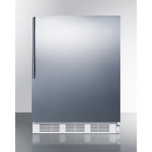 CT661WBISSHVADA 32.38 x 23.63 x 23 in. ADA Compliant Built-In Undercounter Refrigerator-Freezer, White Cabinet -  Summit Appliance