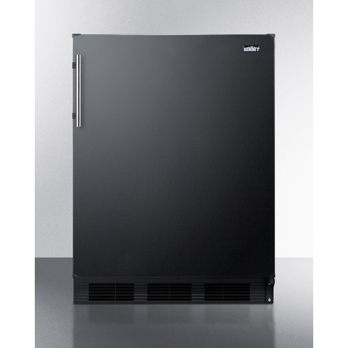 CT663BKBI 33.25 x 23.63 x 23.5 in. Built-In Undercounter Refrigerator-Freezer, Black -  Summit Appliance