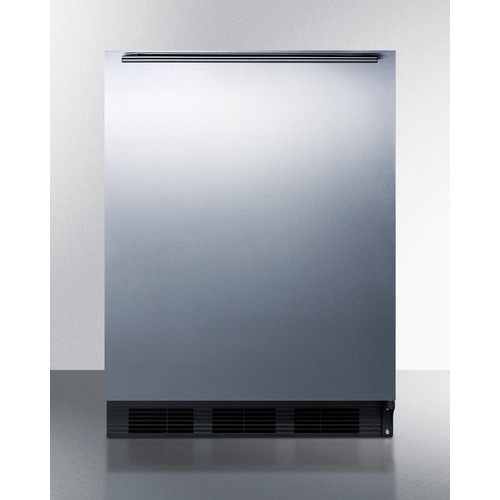 Picture of Summit Appliance FF63BKBISSHHADA 32.25 x 23.63 x 23 in. ADA Compliant Built-In Undercounter All-Refrigerator&#44; Black Cabinet