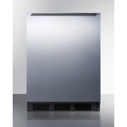 Picture of Summit Appliance FF7BKBISSHHADA 32.25 x 23.63 x 23.5 in. ADA Compliant Built-In Undercounter All-Refrigerator&#44; Black Cabinet
