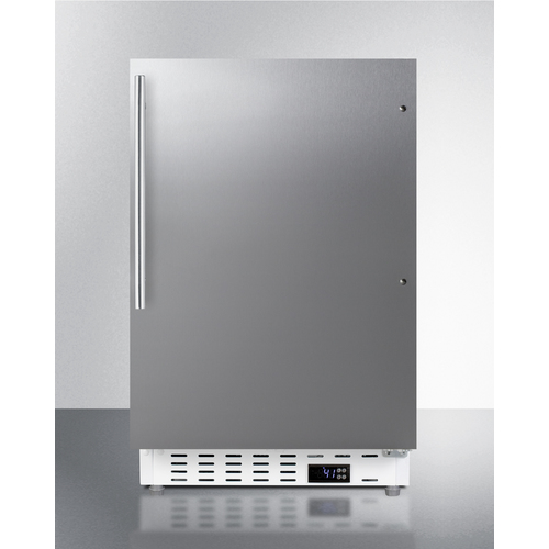 Picture of Summit Appliance ALR46WSSHV 32 x 19.88 x 22.5 in. ADA Compliant Built-In Freestanding All-Refrigerator&#44; White Cabinet