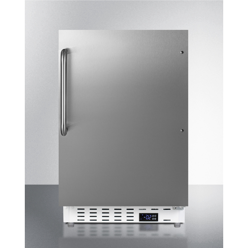 ALFZ36CSS 32 x 19.88 x 22.5 in. ADA Compliant Built-In Freestanding Manual Defrost All-Freezer, Stainless Steel -  Summit Appliance