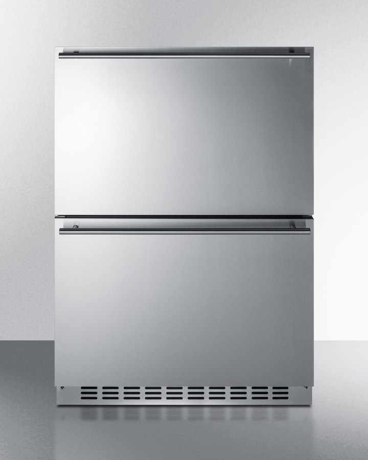 SPRF34D 24 in. Wide 2-Drawer Refrigerator-Freezer, Stainless Steel -  Summit Appliance