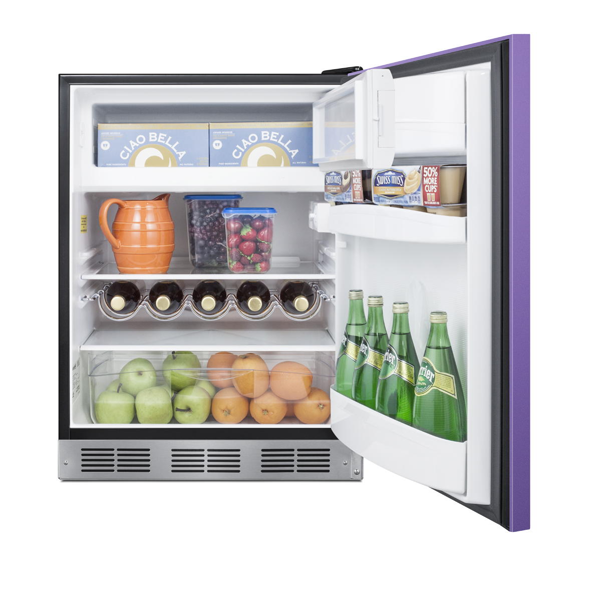 BRF631BKPADA 24 in. Wide ADA Compliant Refrigerator-Freezer, Purple -  Summit