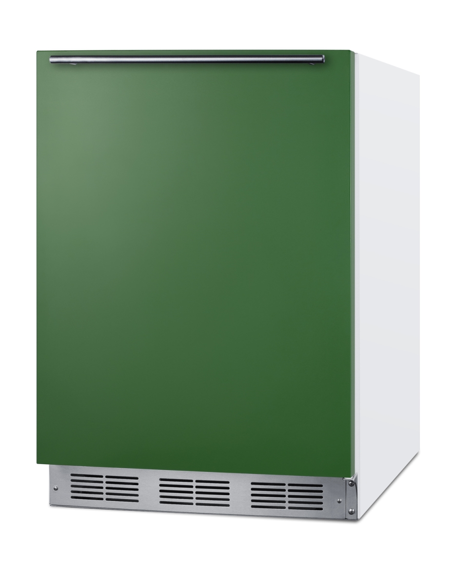 BRF611WHGADA 24 in. Wide ADA Compliant Refrigerator-Freezer, Green -  Summit