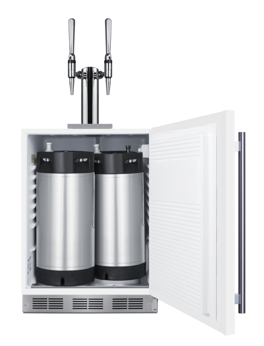 SBC58WHBIADANCFTWIN 24 in. Wide Built-In ADA Compliant Nitro Coffee Kegerator -  Summit