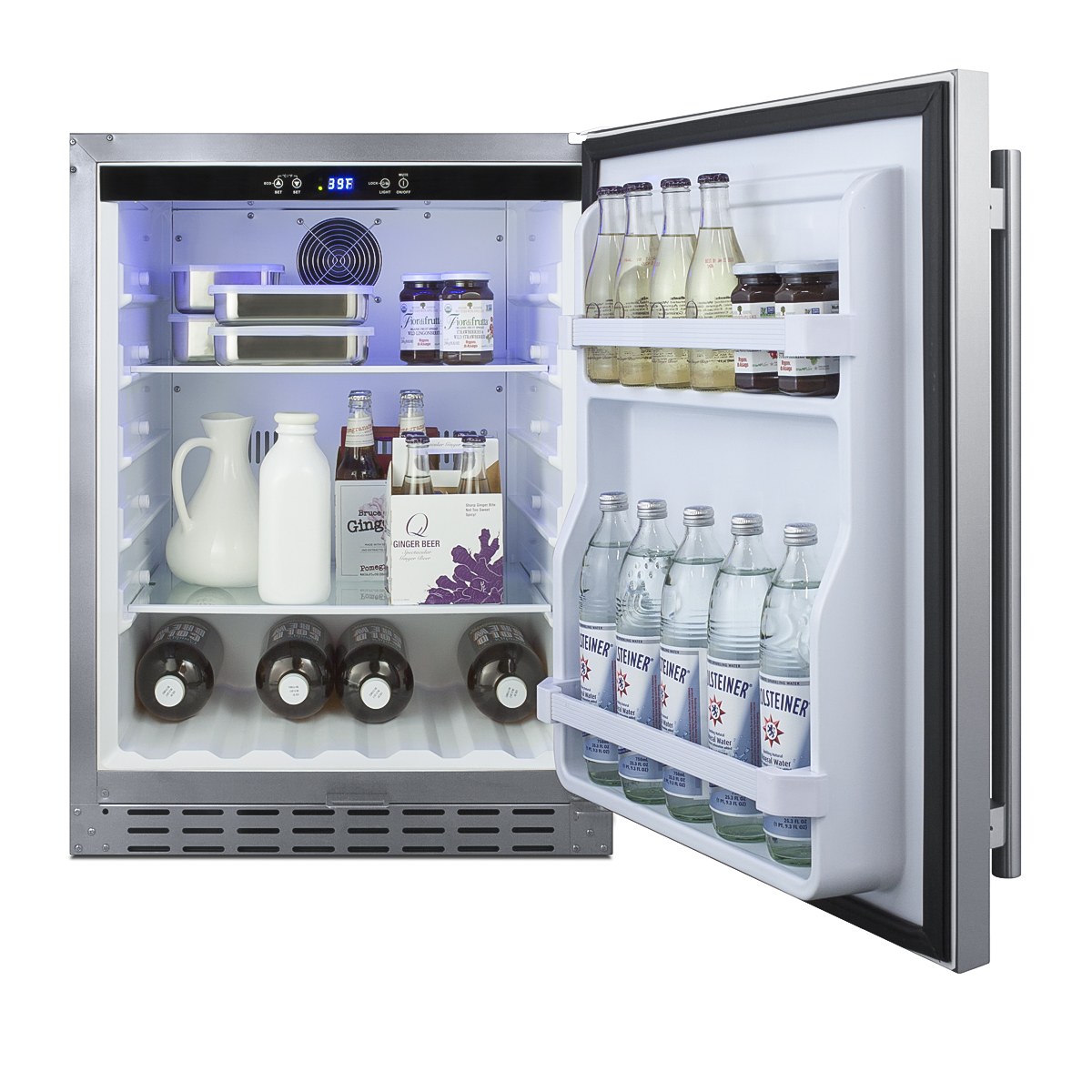 AL55OSCSS 24 in. Built-in Outdoor Refrigerator with ADA Compliant - RHD -  Summit Appliance