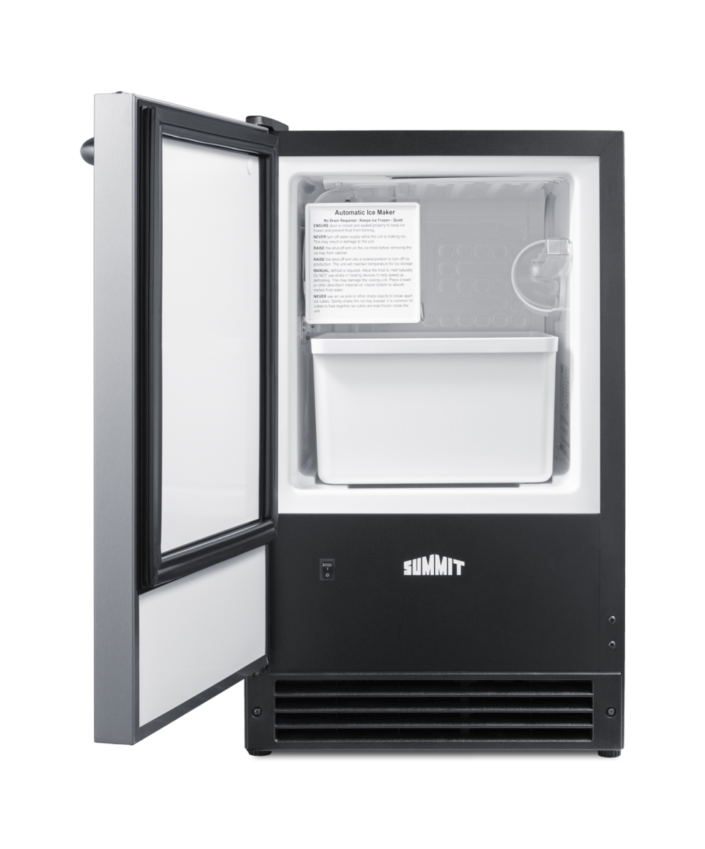 Picture of Summit Appliance BIM26LHD Drain-Free Built-in Icemaker - LHD - 15 lbs